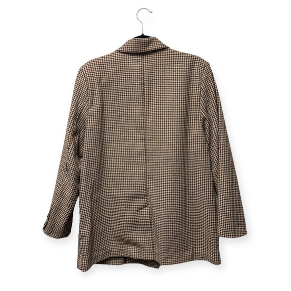 Old Navy | Women's Tan Houndstooth Blazer - Picture 7 of 7